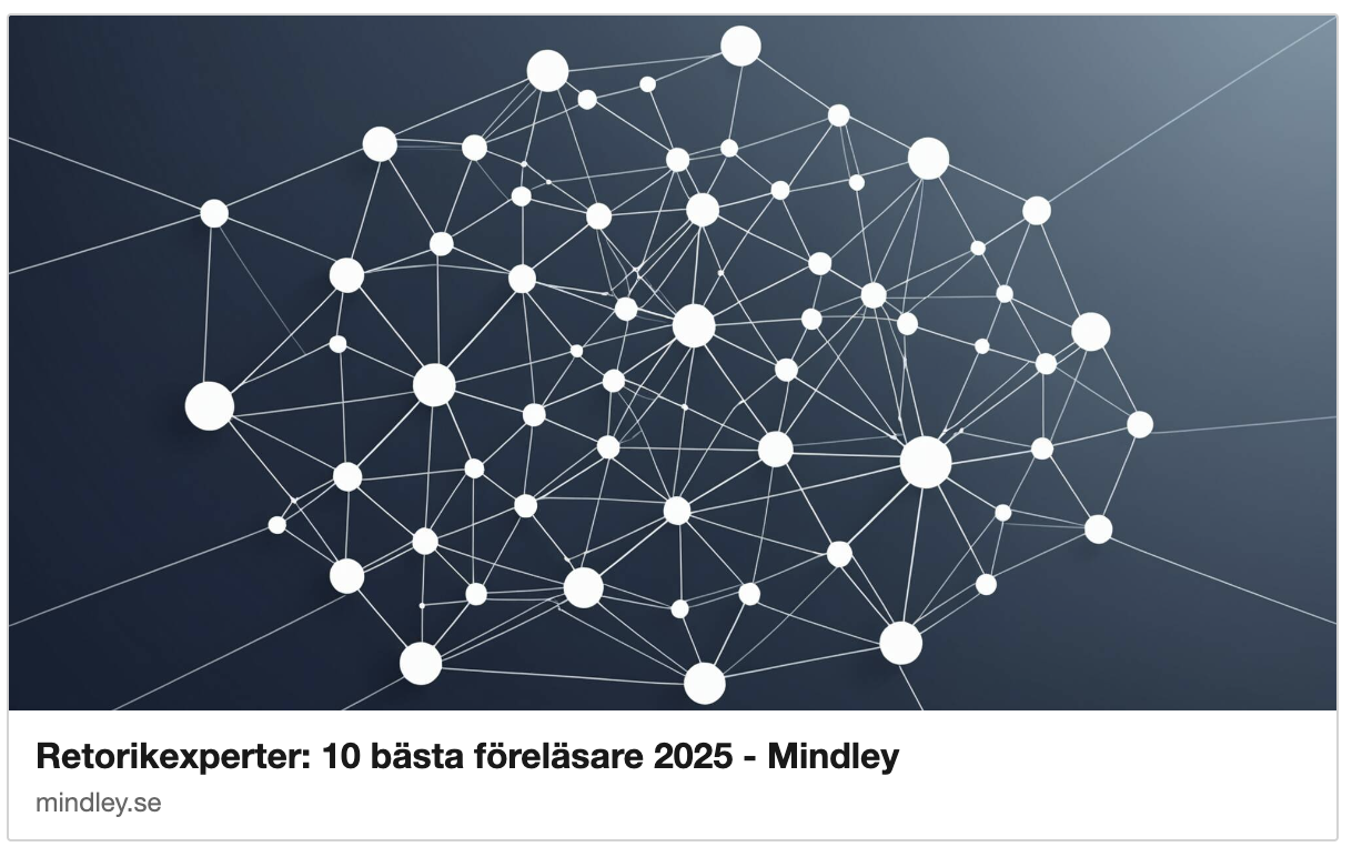 Lista på föreläsare