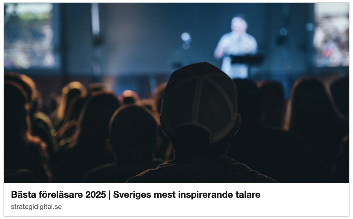 Sveriges bästa föreläsare 2025