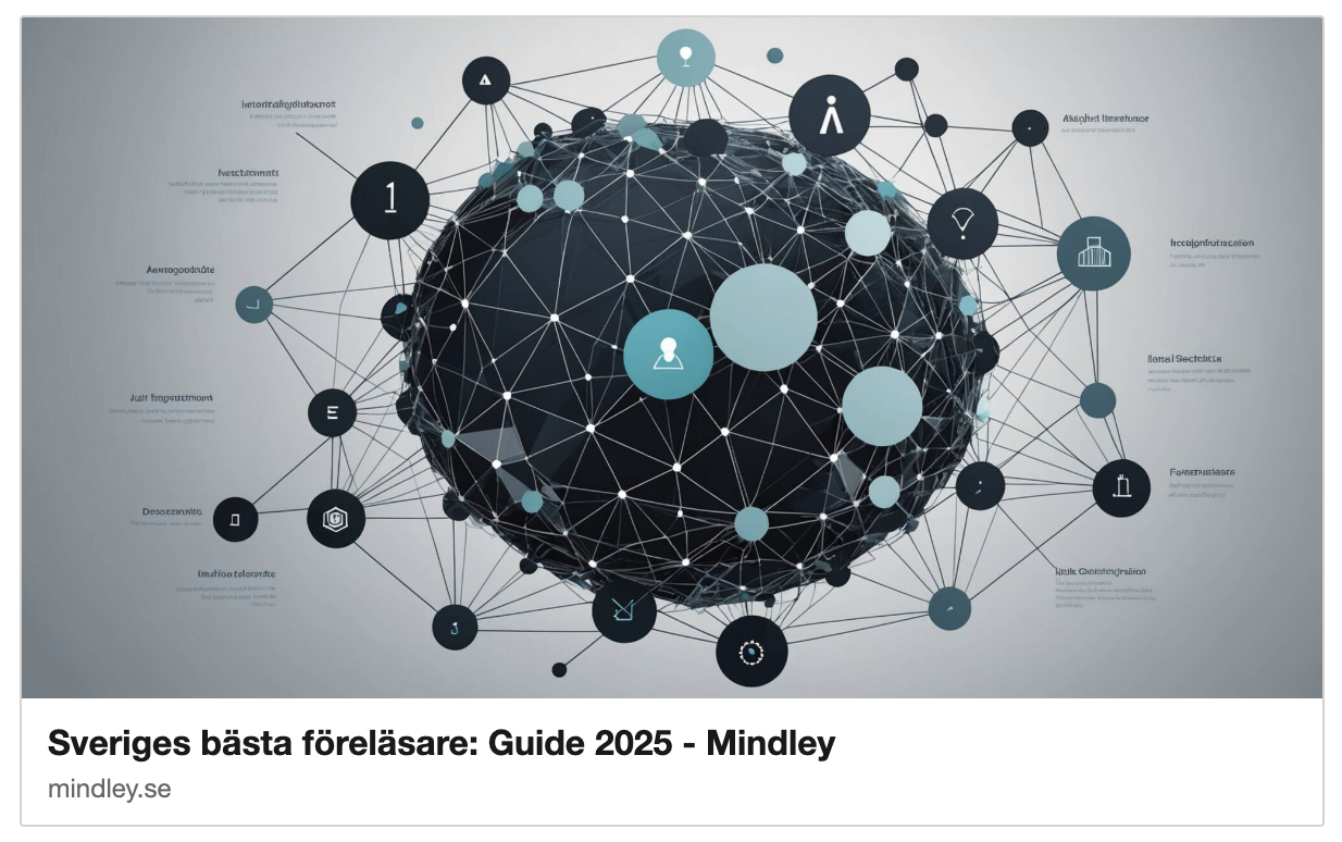 Sveriges bästa föreläsare lista